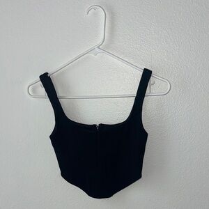 Princess Polly Black Corset Crop Top